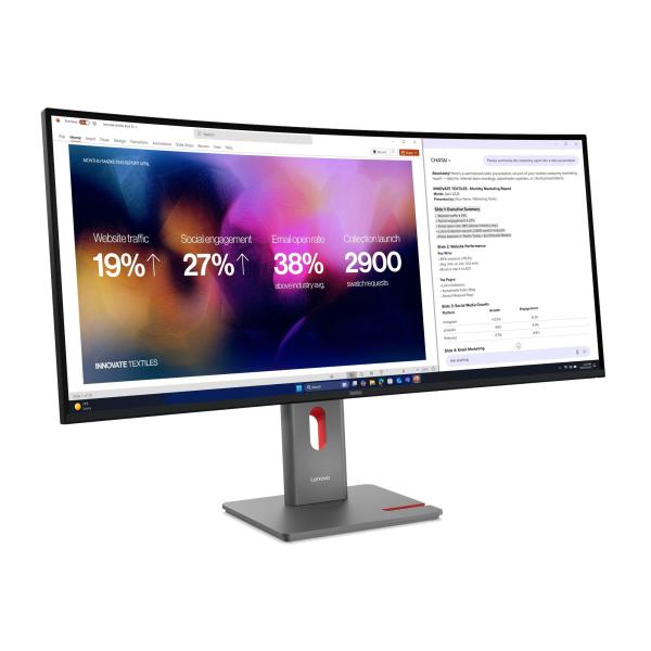 Lenovo ThinkVision/ P40WD-40/ 39, 7"/ IPS/ wUHD/ 120Hz/ 4ms/ Čierna/ 3R 