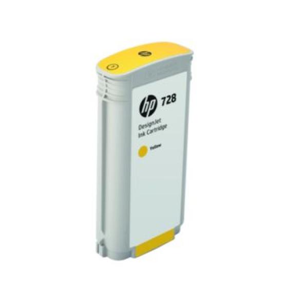 HP 728 130-ml Yellow DesignJet Ink Cartridge