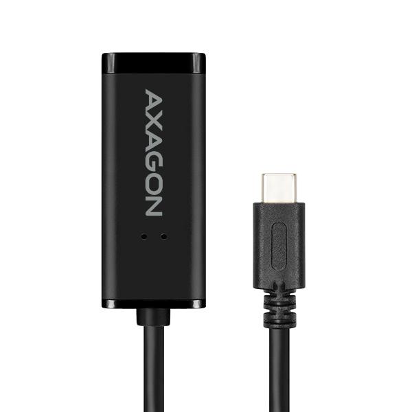 AXAGON ADE-SRC, USB-C 3.2 Gen 1 - Gigabit Ethernet sieťová karta, auto inštal, čierna 