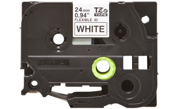 TZE-FX251, čierna tlač na biele, šírka 24 mm