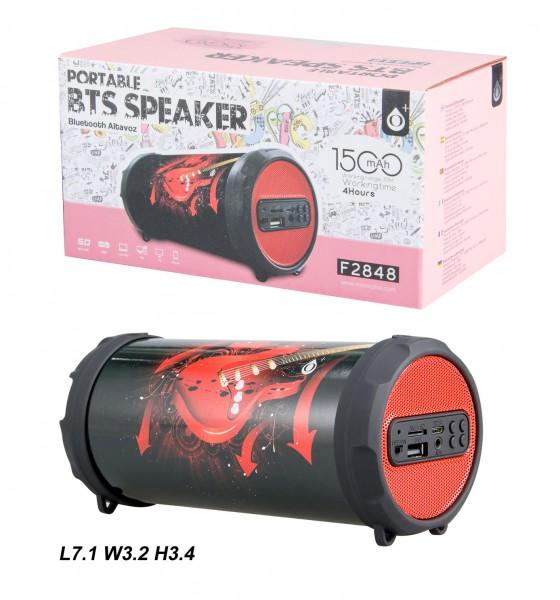 Bluetooth Port.Speaker PLUS Mini F2848, Red Guitar