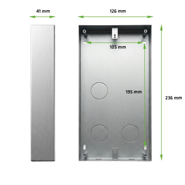 EVOLVEO DoorPhone ID-MSB Kovová povrchová montážna krabica pre vonkajšiu jednotku 