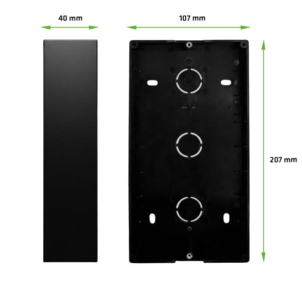 EVOLVEO DoorPhone ID-2, 2-drôtový videotelefón pre dva byty s RFID, odtlačkom prsta a podporou ONVIF ka 