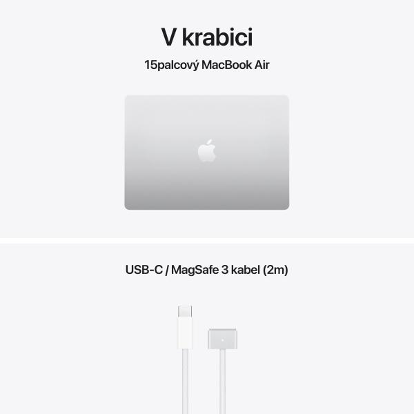 Apple MacBook Air 15"/ M5/ 15, 3"/ 2880x1864/ 16GB/ 512GB/ M5/ Tahoe/ Silver/ 1R 