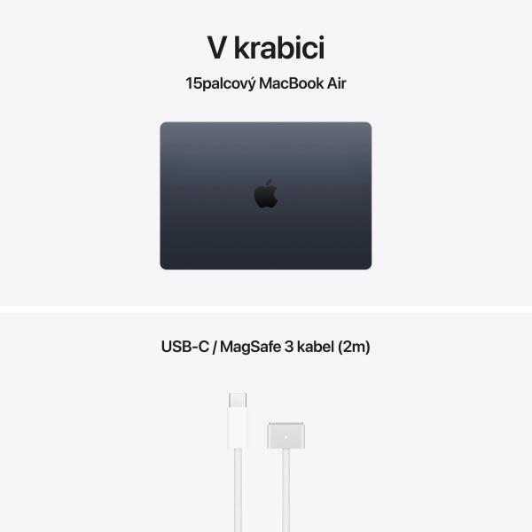 Apple MacBook Air 15"/ M5/ 15, 3"/ 2880x1864/ 16GB/ 1TB/ M5/ Tahoe/ Midnight/ 1R 