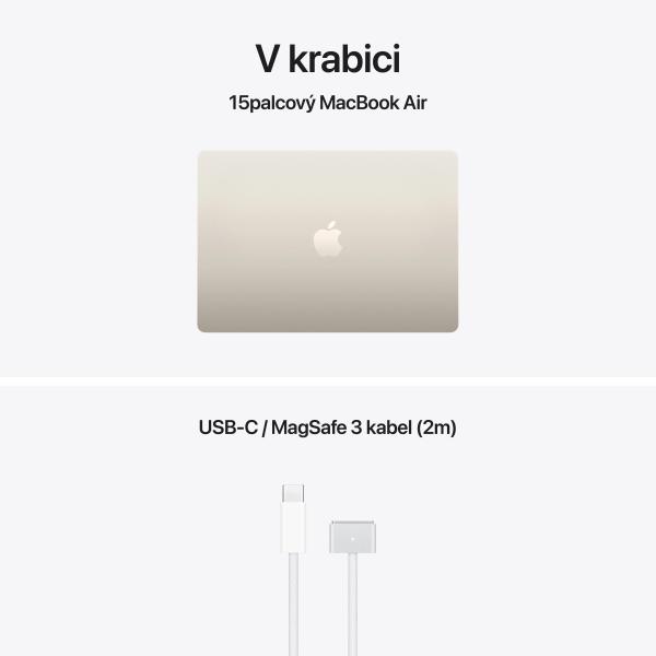 Apple MacBook Air 15"/ M5/ 15, 3"/ 2880x1864/ 16GB/ 1TB/ M5/ Tahoe/ Starlight/ 1R 