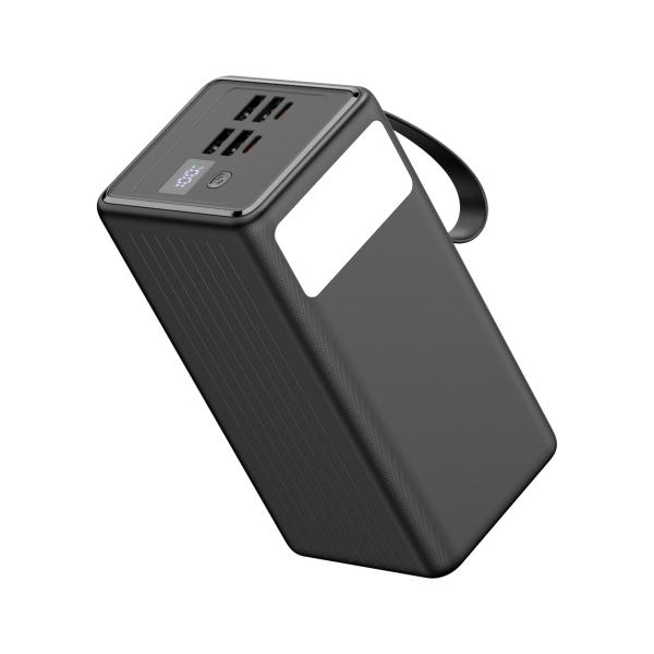 Platinet Powerbanka 60000 mAh 65W Power Delivery, 2xUSB-C, 2xUSB-A, kábel USB-C 1m, čierna 