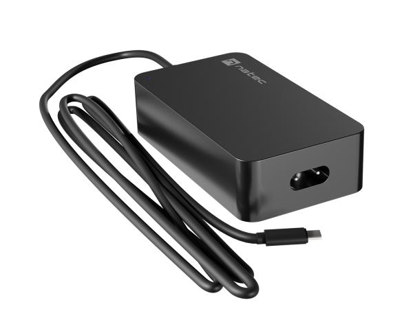 Nabíjačka Natec GRAYLING GAN USB-C 65W pre notebooky, tablety, smartfóny 