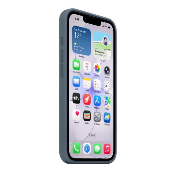 iPhone 17e Silicone Case with MagSafe – Anchor Blue 