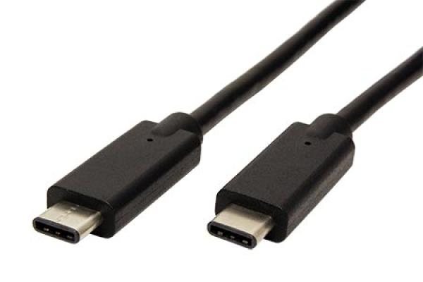 PremiumCord USB-C kábel (USB 3.1 generation 2, 3A, 10Gbit/ s) čierny, 1m