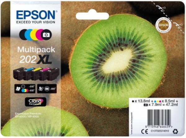 EPSON multipack 5 farieb, 202XL Premium, XL