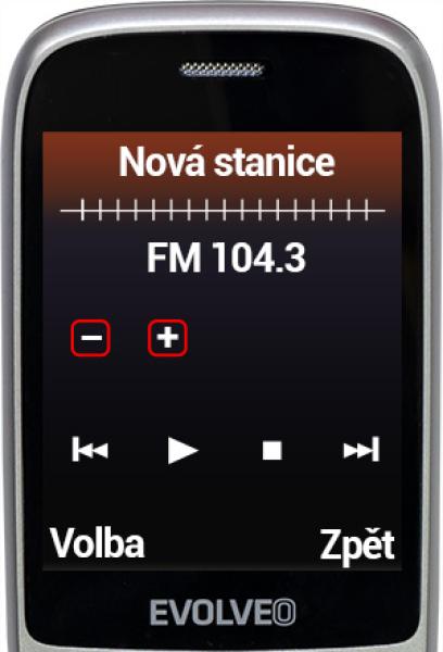 EVOLVEO EasyPhone FS, vyklápací telefón 2.8" pre seniorov s nabíjacím stojanom (červená farba) 