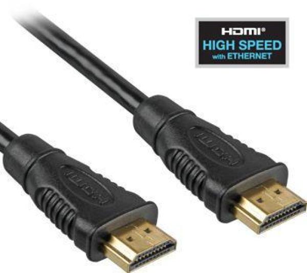 PremiumCord HDMI High Speed + Ethernet kabel, zlacené konektory, 1, 5m