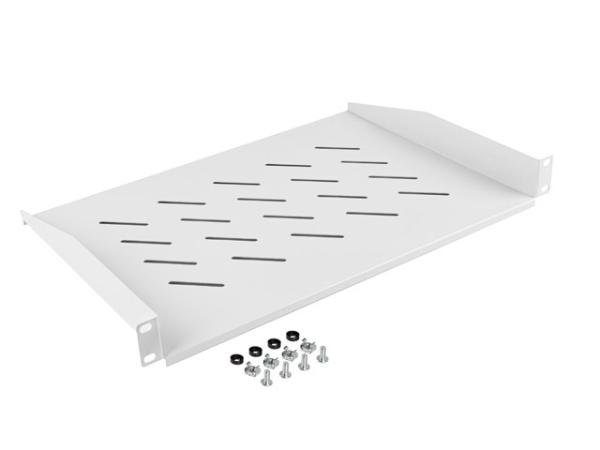 LANBERG 19" PEVNÁ POLICA 1U/ 483X315MM MAX. NOSNOSŤ DO 25 KG ŠEDÁ 
