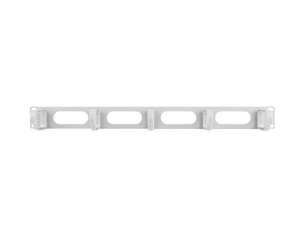 LANBERG 19" PANEL PRO SPRÁVU KÁBLOV 5 KRÚŽKOV - TYP B 1U ŠEDÝ 