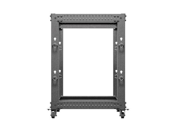 LANBERG OTVORENÝ RACK 15U 19" 600X600-1100 NASTAVITEĽNÝ ČIERNY 