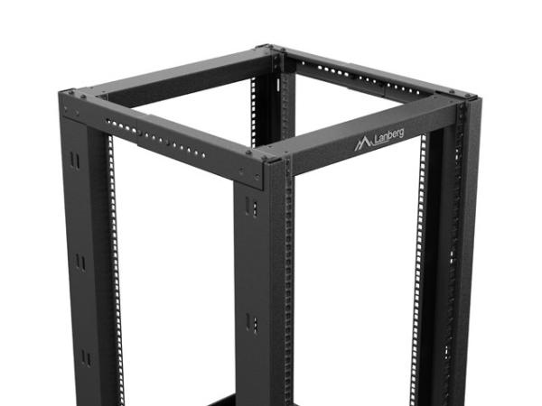 LANBERG OTVORENÝ RACK 18U 600X800 ČIERNY 