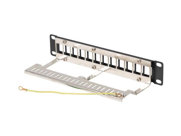 LANBERG PATCH PANEL 12 PORTOV 1U 19" FTP PRO MODULY KEYSTONE ČIERNY V2 