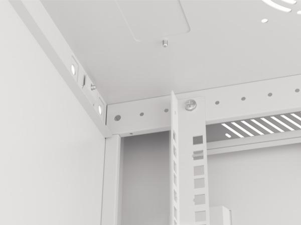 LANBERG RACKOVÁ SKRIŇA 19" NÁSTENNÁ 12U/ 600X450 PRO VLASTNÚ MONTÁŽ S KOVOVÝMI DVERAMI ŠEDÁ 