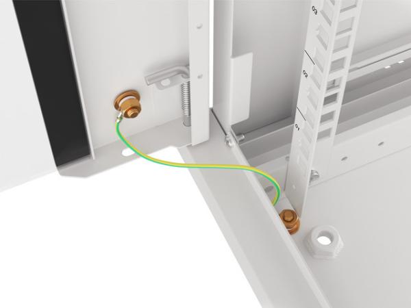 LANBERG 19" RACKOVÁ SKRIŇA PRO MONTÁŽ NA STENU 18U/ 600X450 (FLAT PACK) ŠEDÁ V2 