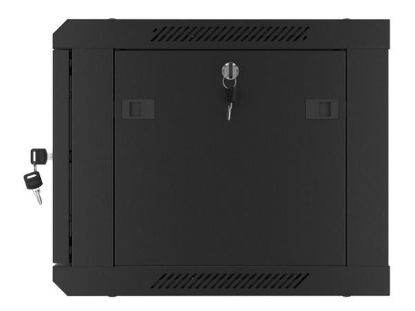 LANBERG RACKOVÁ SKRIŇA 19" PRO MONTÁŽ NA STENU 6U/ 600X450 PRO VLASTNÚ MONTÁŽ S KOVOVÝMI DVERMI ČIERNA 