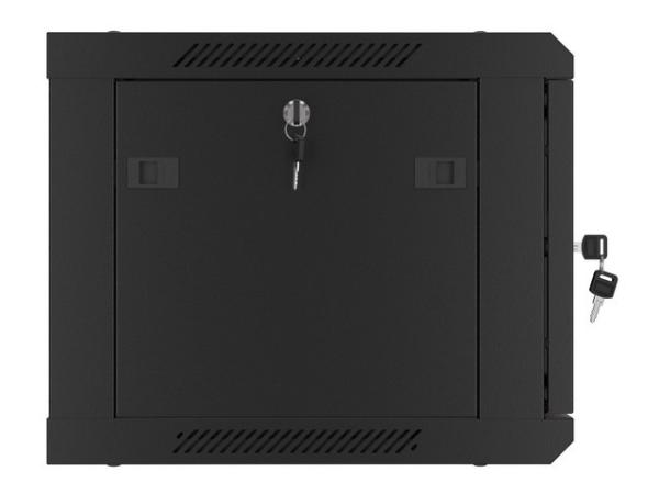 LANBERG RACKOVÁ SKRIŇA 19" PRO MONTÁŽ NA STENU 6U/ 600X450 PRO VLASTNÚ MONTÁŽ S KOVOVÝMI DVERMI ČIERNA 