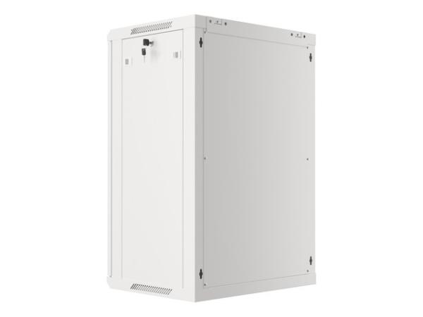 LANBERG 19" RACKOVÁ SKRIŇA PRO MONTÁŽ NA STENU 18U/ 600X450 (FLAT PACK) ŠEDÁ V2 