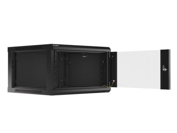 LANBERG 19" RACKOVÁ SKRIŇA PRO MONTÁŽ NA STENU 6U/ 600X600 (FLAT PACK) ČIERNA V2 