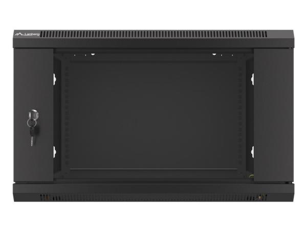 LANBERG 19" RACKOVÁ SKRIŇA PRO MONTÁŽ NA STENU 6U/ 600X600 (FLAT PACK) ČIERNA V2 