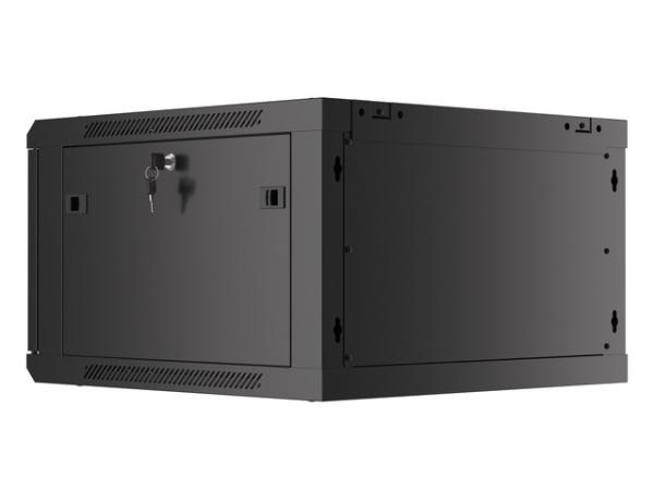 LANBERG 19" RACKOVÁ SKRIŇA PRO MONTÁŽ NA STENU 6U/ 600X600 (FLAT PACK) ČIERNA V2 