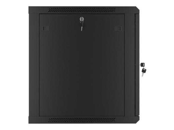 LANBERG RACKOVÁ SKRIŇA 19" NÁSTENNÁ 12U/ 600X600 PRO VLASTNÚ MONTÁŽ S KOVOVÝMI DVERAMI ČIERNA 