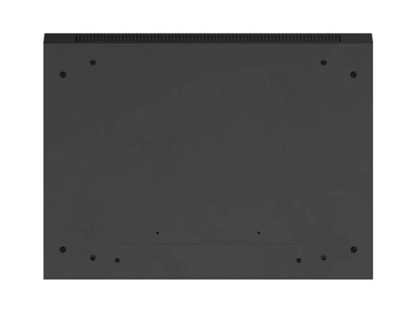LANBERG 19" RACKOVÁ SKRIŇA PRO MONTÁŽ NA STENU 22U/ 600X450 (FLAT PACK) S PROSKLENÝMI DVERMI ČIERNA V2 
