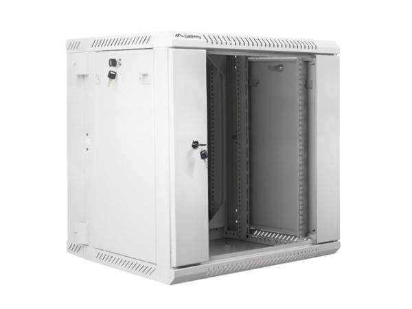 LANBERG RACKOVÁ SKRIŇA 19" DVOJDIELNA NÁSTENNÁ 12U/ 600X600 (FLAT PACK) ŠEDÁ 