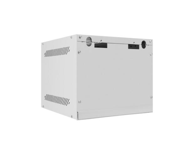 LANBERG RACKOVÁ SKRIŇA 10" NÁSTENNÁ 4U/ 280X310 (FLAT PACK) S PRESKLENÝMI DVERMI ŠEDÁ 