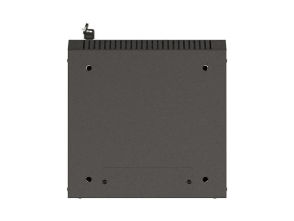 LANBERG RACKOVÁ SKRIŇA 10" PRO MONTÁŽ NA STENU 6U/ 300X300 (FLAT PACK) S PROSKLENÝMI DVERMI ČIERNA 