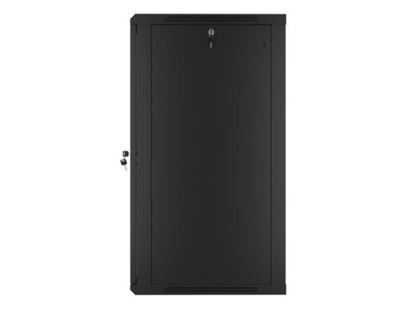LANBERG 19" RACKOVÁ SKRIŇA PRO MONTÁŽ NA STENU 22U/ 600X600 (FLAT PACK) ČIERNA V2 