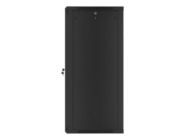 LANBERG 19" RACKOVÁ SKRIŇA PRO MONTÁŽ NA STENU 27U/ 600X600 (FLAT PACK) ČIERNA V2 