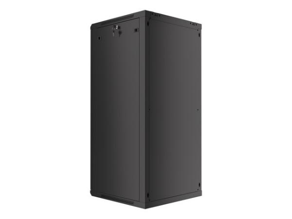 LANBERG 19" RACKOVÁ SKRIŇA PRO MONTÁŽ NA STENU 27U/ 600X600 (FLAT PACK) ČIERNA V2 