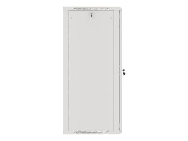 LANBERG RACKOVÁ SKRIŇA 19" NÁSTENNÁ 27U/ 600X600 (FLAT PACK) S PRESKLENÝMI DVERAMI ŠEDÁ V2 