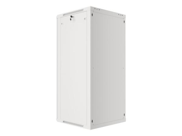 LANBERG RACKOVÁ SKRIŇA 19" NÁSTENNÁ 27U/ 600X600 (FLAT PACK) S PRESKLENÝMI DVERAMI ŠEDÁ V2 