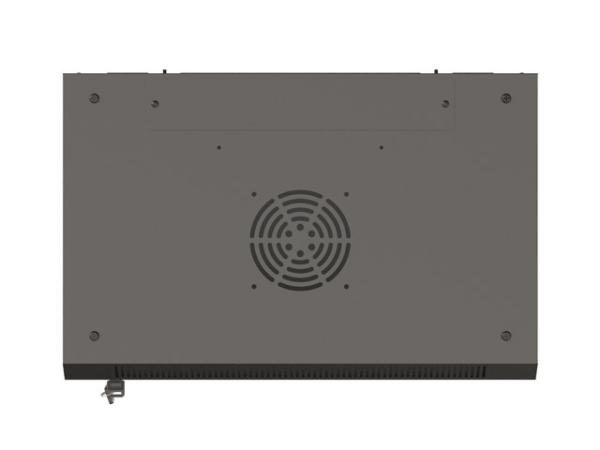 LANBERG 19" RACKOVÁ SKRIŇA PRO MONTÁŽ NA STENU 9U/ 540X350 (FLAT PACK) S PROSKLENÝMI DVERMI ČIERNA 