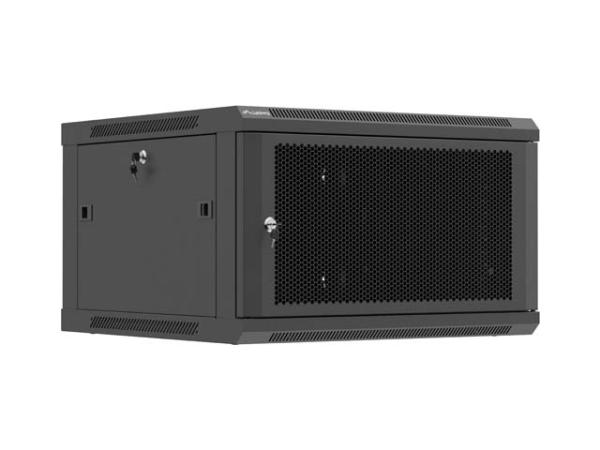 LANBERG NÁSTENNÁ INŠTALAČNÁ SKRIŇA 19" 6U 600X600 ČIERNE PERFOROVANÉ DVERE (PLOCHÉ BALENIE) 