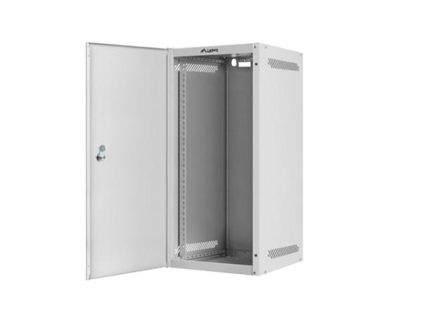 LANBERG RACKOVÁ SKRIŇA 10" NÁSTENNÁ 12U/ 280X310 PRO VLASTNÚ MONTÁŽ S KOVOVÝMI DVERAMI ŠEDÁ-FLAT PACK 