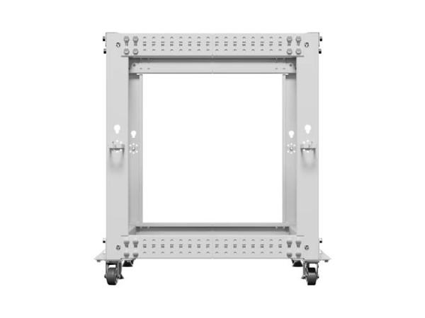 LANBERG OTVORENÝ RACK 19" 12U 600X600-1100 NASTAVITEĽNÝ ŠEDÝ 