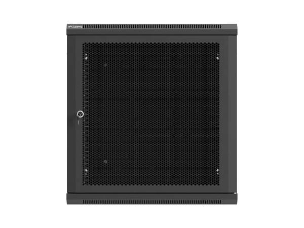 LANBERG NÁSTENNÁ INŠTALAČNÁ SKRIŇA 19" 12U 600X600 ČIERNE PERFOROVANÉ DVERE (PLOCHÉ BALENIE) 