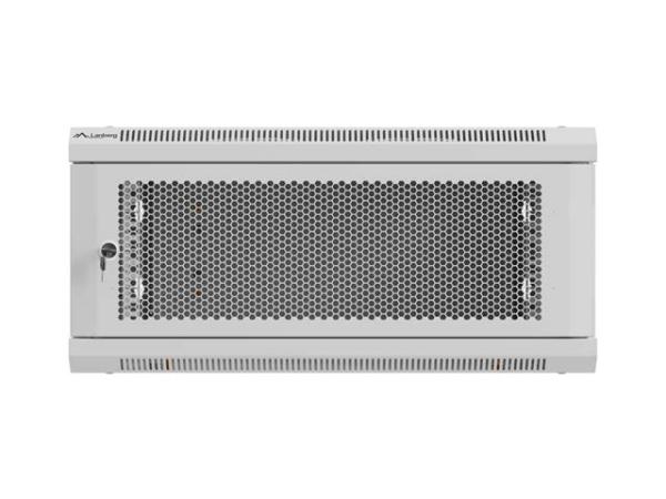 LANBERG NÁSTENNÁ INŠTALAČNÁ SKRIŇA 19" 4U 600X600 ŠEDÉ PERFOROVANÉ DVERE (PLOCHÉ BALENIE) 