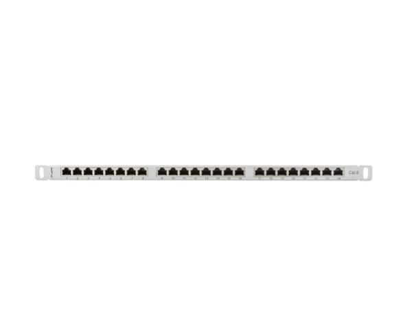 LANBERG PATCH PANEL 24 PORTOV 0, 5U 19" CAT.6 FTP TIENENÝ ŠEDÝ 