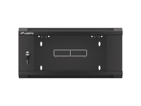 LANBERG RACKOVÁ SKRIŇA 19" NÁSTENNÁ 4U 600 RÝCHLA MONTÁŽ (PLOCHÉ BALENIE) ČIERNA 