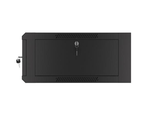 LANBERG RACKOVÁ SKRIŇA 19" NÁSTENNÁ 4U 600 RÝCHLA MONTÁŽ (PLOCHÉ BALENIE) ČIERNA 