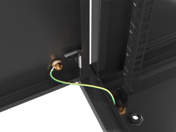 LANBERG RACKOVÁ SKRIŇA 19" NÁSTENNÁ 12U/ 600X450 PRO VLASTNÚ MONTÁŽ S KOVOVÝMI DVERAMI ČIERNA 